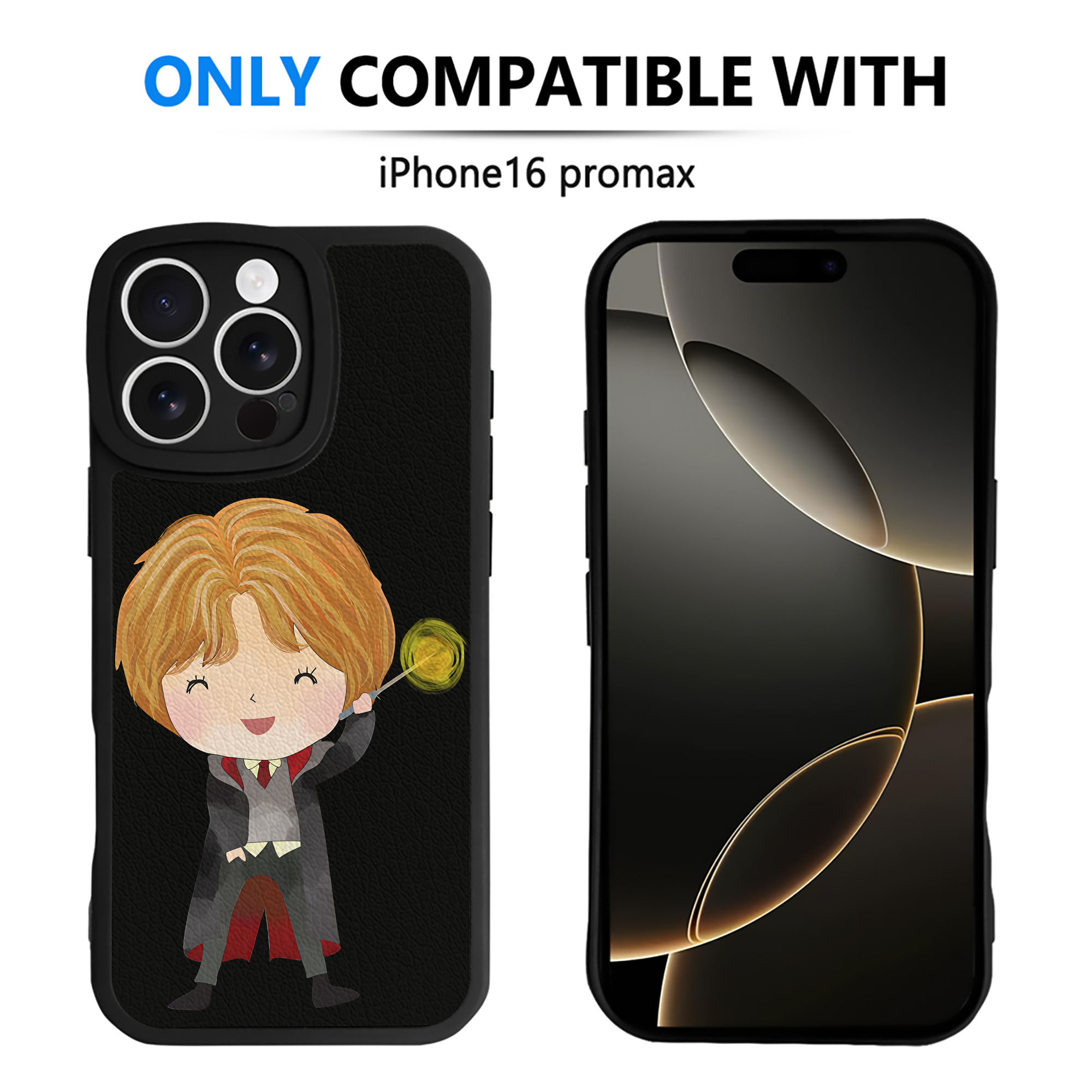（画像用） Harry Potter ハリー・ポッターシリーズ 【iPhone 16シリーズ対応】シリコンスマホケース（レザー調） 材質：シリコン